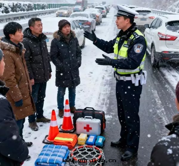 高(gāo)速突遇降雪(xuě)結冰滞留？交警支招 3 步脫困，这(zhè)些要(yào)點(diǎn)需牢記(jì)